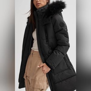 NOIZE Women's Meg Faux Fur-Trim Parka Coat
